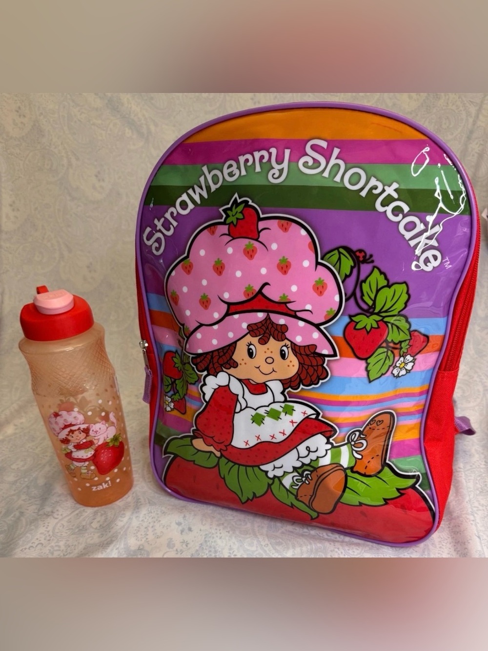 Strawberry Shortcake Kids Backpack in Pink & Purple